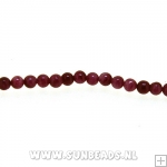 Halfedelsteen rond 3mm (red aventurine)