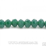 Facet kraal donut 4x3mm (groen)