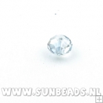 Facet kraal donut 6x4mm (iceblue AB)