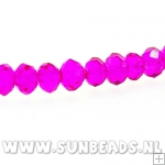 Facetkraal 4x3mm (fuchsia)