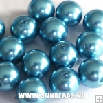Glasparel rond 12mm (turquoise)