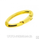 Musketonhaak 32x16mm (goud)