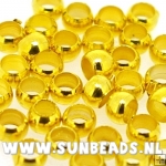 Knijpkralen 3.0mm goud