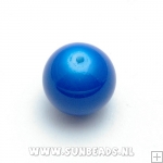 Glaskraal uni 8mm (blauw)