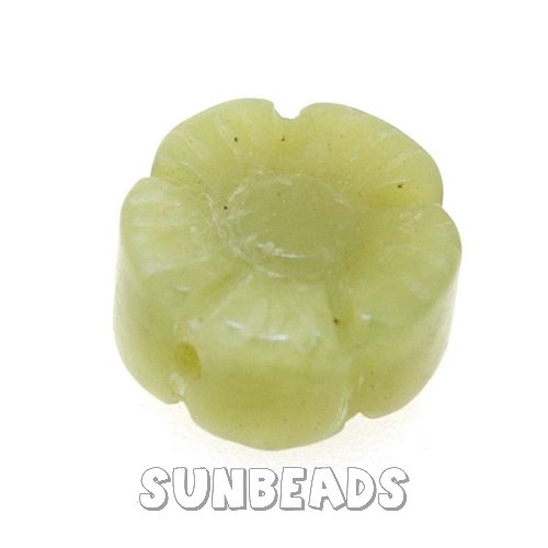 Halfedelsteen bloem 12mm (new jade) - Klik op de afbeelding om het venster te sluiten