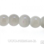 Glaskraal rond 4mm (grijs)