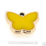 Kunststof hanger vlinder (geel)
