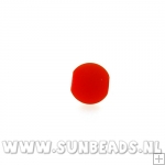 Glaskraal rond 8mm (rood)