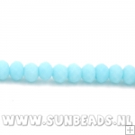 Facetkraal donut 3x2mm (turquoise)