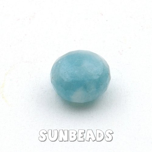 Blue sponge quartz kraal donut facet 12mm - Klik op de afbeelding om het venster te sluiten