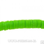 Fimo schijfje 6mm (appelgroen)