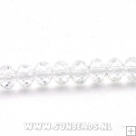 Facet kraal donut 8x6mm (crystal)