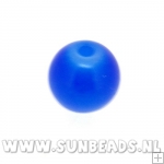 Glaskraal rond 8mm (koningsblauw)