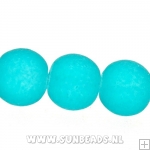 Glaskraal rond 6mm (frost petrol)