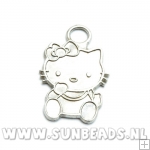 Metalen bedel Hello Kitty