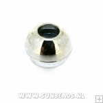 Magneetslot bol 14mm tbv rond leer 6mm (ant zilver)