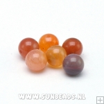 Halfedelsteen rond 8mm AA quality (red aventurine)