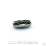 Ball chain slot 3.2mm black plated