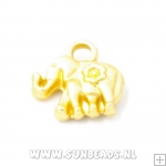 Metalen bedel olifant DQ kwaliteit (goud)