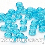 Facet kraal donut 6x4mm (turquoise)