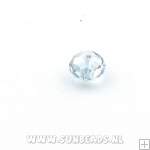 Facet kraal donut 6x4mm (iceblue AB)