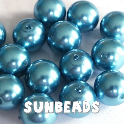 Glasparel rond 12mm (turquoise) - Klik op de afbeelding om het venster te sluiten