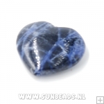 Halfedelsteen hartje 19mm (brazillian sodalite)