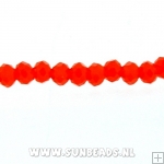 Facetkraal donut 3x2mm (oranje AB)