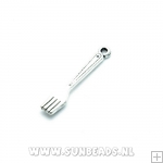 Metalen bedel vork