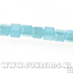 Facetkraal vierkant 3mm (turquoise)