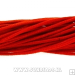 Elastiek gekleurd 1mm (rood)