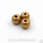 Houten kraal rond 8mm (goud)