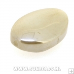 Glaskraal ovaal 18x12mm luster (bruin)