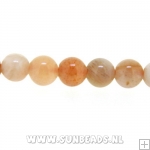 Halfedelsteen Sunstone rond 4mm