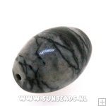 Halfedelsteen ovaal 18x14mm