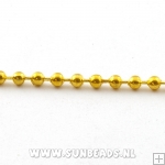 Ball chain ketting 3mm goud