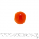 Glaskraal rond 8mm (oranje)