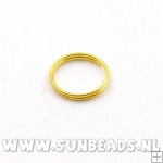 Splitring 12mm (goud)