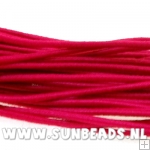 Elastiek gekleurd 1mm (fuchsia)