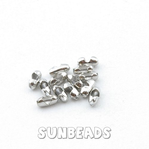 Ball chain slot 2mm antique zilver - Klik op de afbeelding om het venster te sluiten