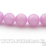 Halfedelsteen kraal rond 12mm (roze)