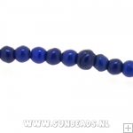 Turquoise kraal rond 2mm (donkerblauw)