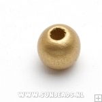 Houten kraal rond 10mm (goud)