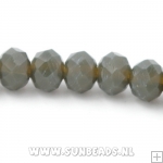 Facetkraal 4x3mm (legergroen)