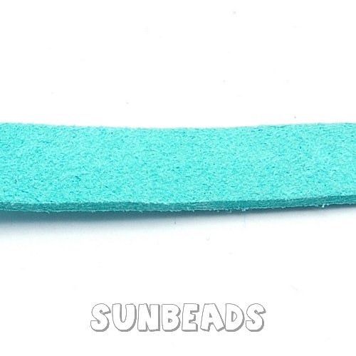 Suede veter plat 10mm (mint) - Klik op de afbeelding om het venster te sluiten