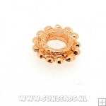 Metalen spacer 8mm (rosegoud)