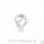 Karabijnslot 12mm zilver