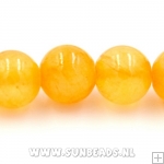 Halfedelsteen rond 6mm (oranje)