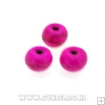 Turquoise kraal donut 6x4mm (roze)