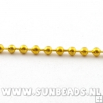 Ball chain ketting 1,5mm goud